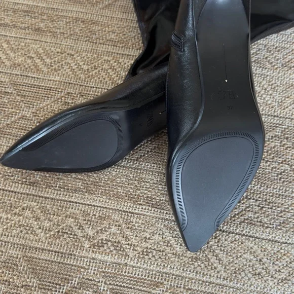 Zara kitten heel over the knee boots - Picture 4 of 5